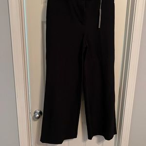 High waist trouser-  wide leg - black- loft
